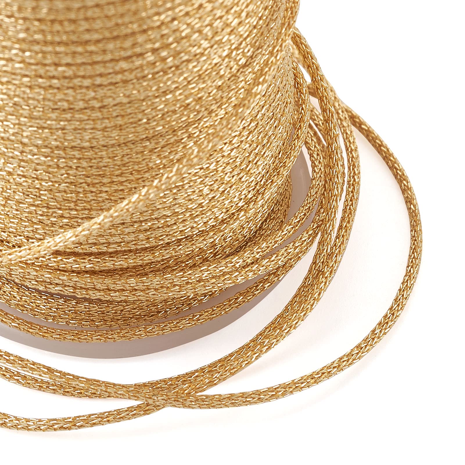 Beadthoven Cordino Intrecciato 3mm - 25m Poliestere Per Decorazioni, Regali E Lavori Artigianali - Foto 8