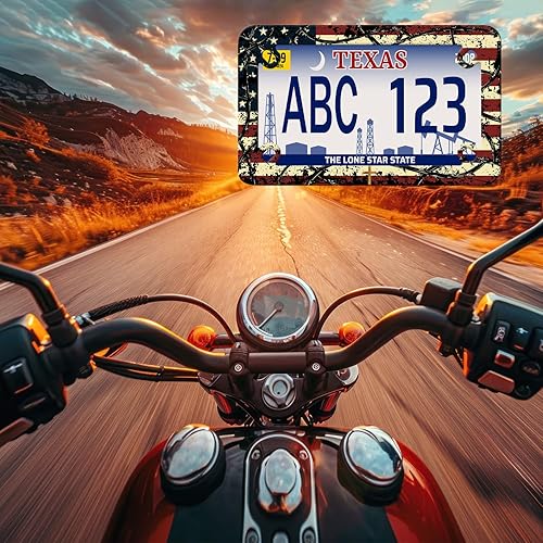 Miniatura 7 de Marco de placa de motocicleta con cruz de Jesús, bandera estadounidense, de acero inoxidable, divertido soporte para placa de motocicleta,