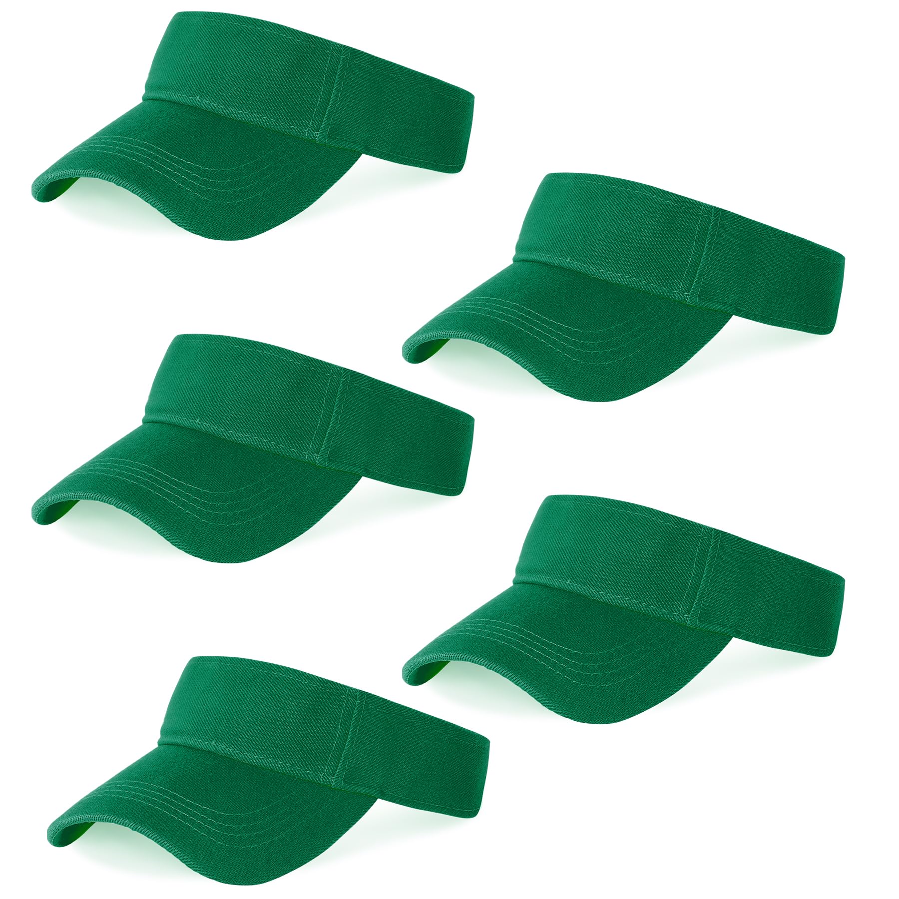 Marrywindix 5 piezas de visera deportiva para deportes de sol, visera ajustable para mujeres y hombres (talla única)