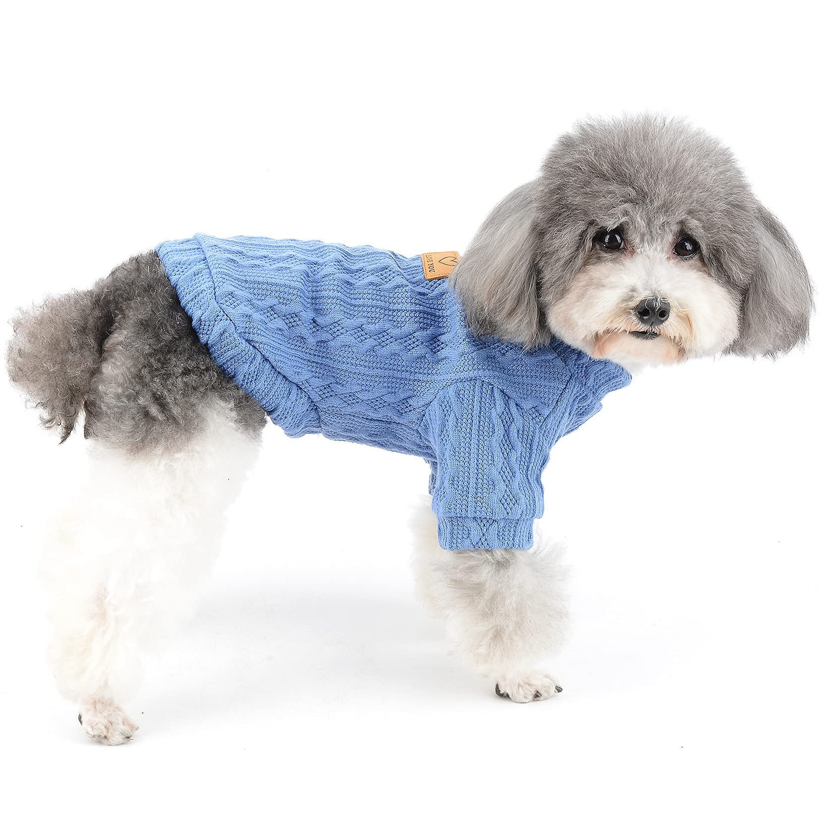 Peybaiwy Kleine hond trui puppy kat gebreide reversstrik trui kleding Peybaiwy Kleine hond trui puppy kat gebreide reversstrik trui kleding