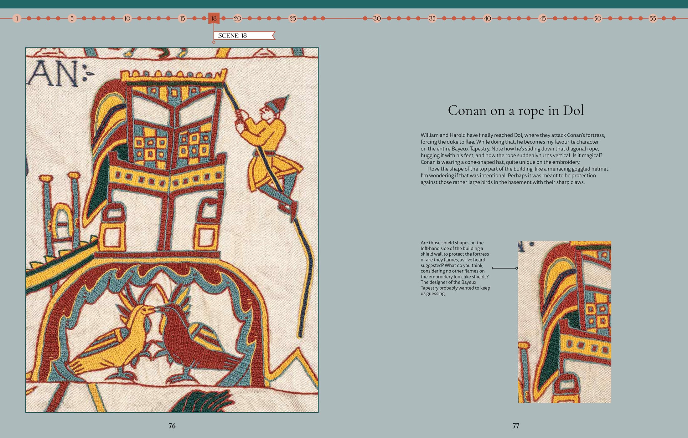 Embroider the Bayeux Tapestry: Transfer and Stitch 25 Historic Scenes Featuring Kings, Knights, Horses and More