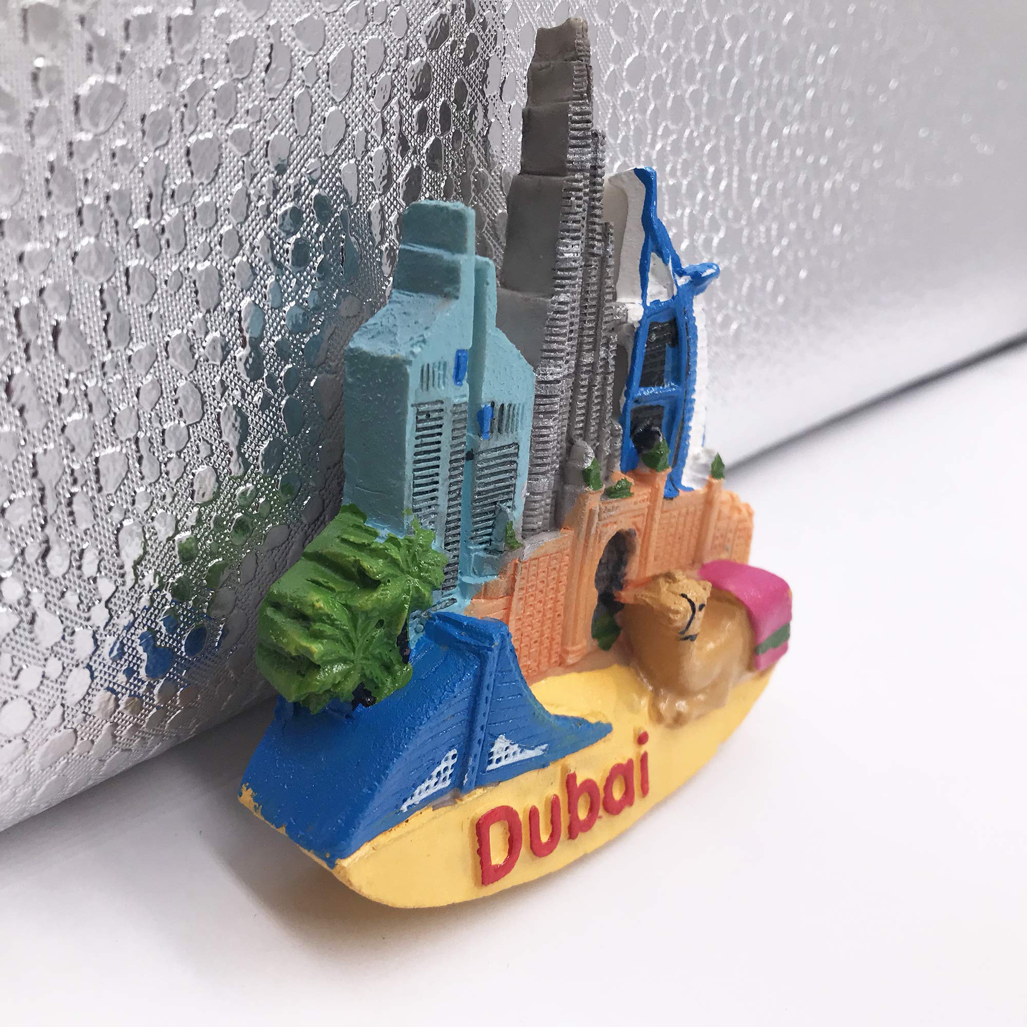 3D Dubai Refrigerator Magnet Tourist Travel Souvenirs Handmade Resin Craft Magnetic Stickers Home Kitchen Decoration Fridge Magnet Collection Gift - Image 6