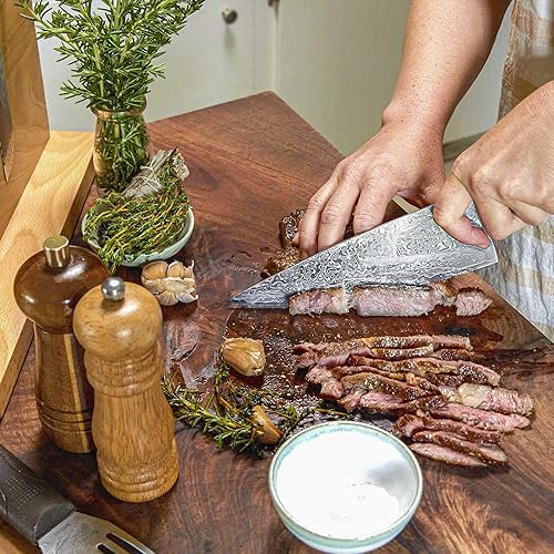 Miniatura 4 de Italic Cuchillo de chef Kumo VG10 Gyuto - Burdeos