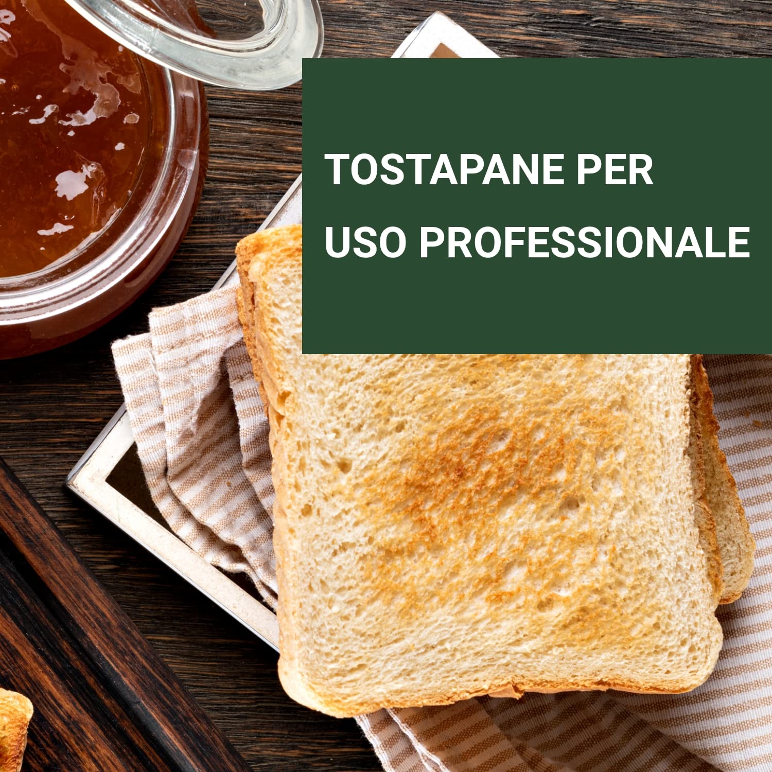 Ristoattrezzature Tostapane Elettrico a Nastro - Professionale da 300-350 fette/h