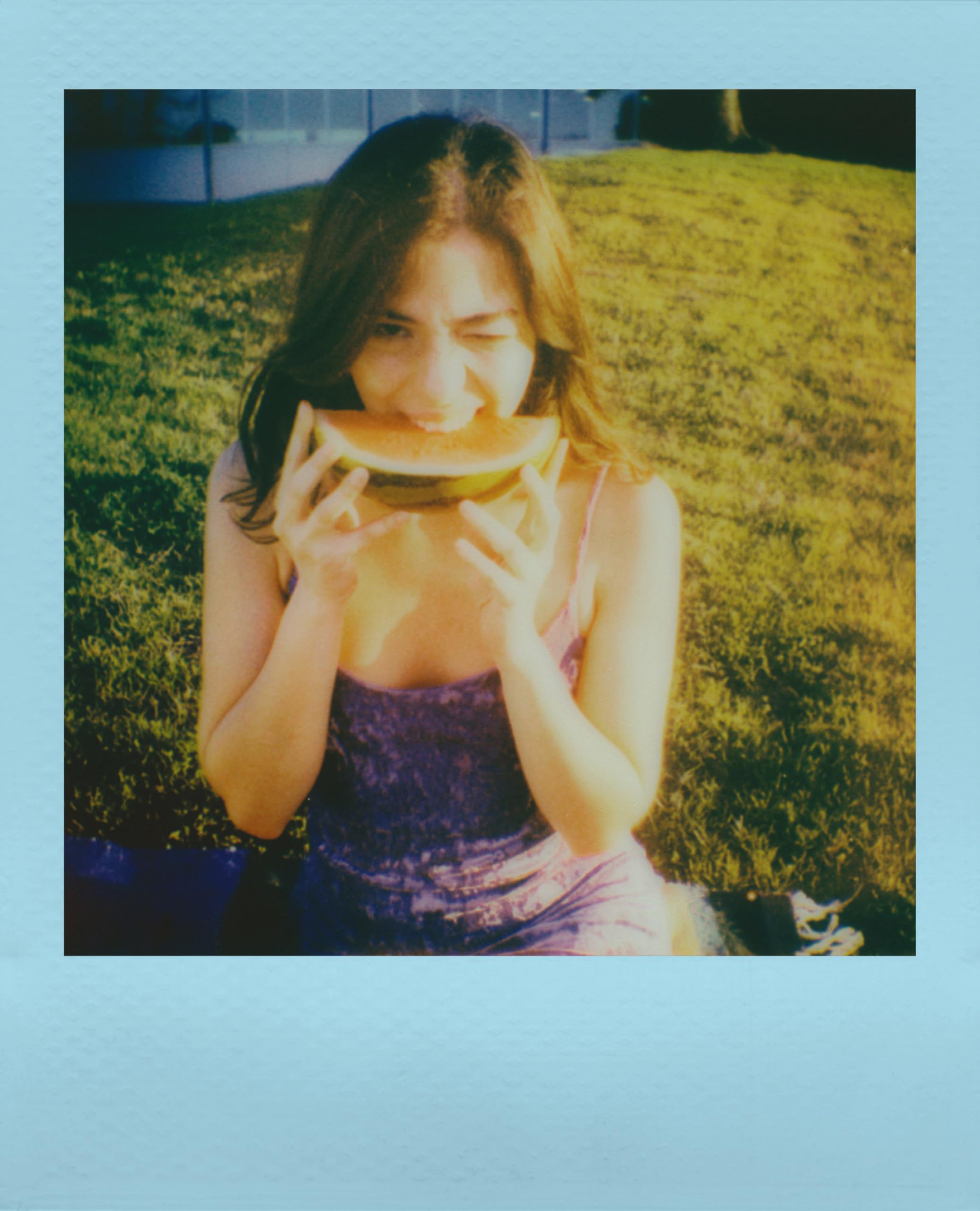 Polaroid Kolorowa folia do Go - niebieskie ramki - kompatybilna tylko z aparatem Polaroid Go - 16 zdjęć (6376)