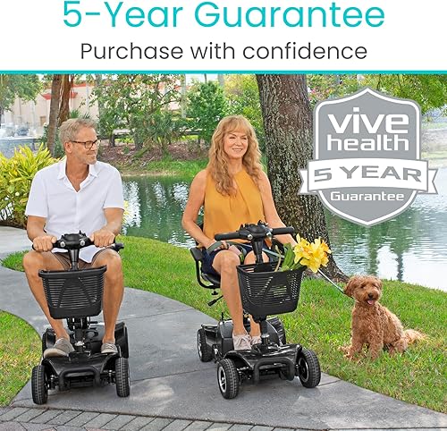 Miniatura 9 de Vive Patín de movilidad de 4 ruedas, alimentado por electricidad