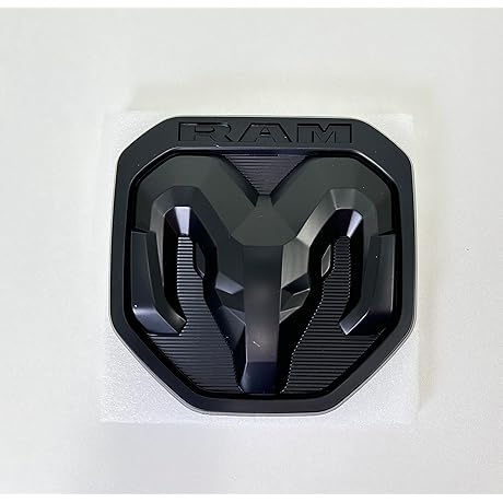 Official 2019-2023 RAM Tailgate Black Emblem | White LED Lighted Grille Emblem