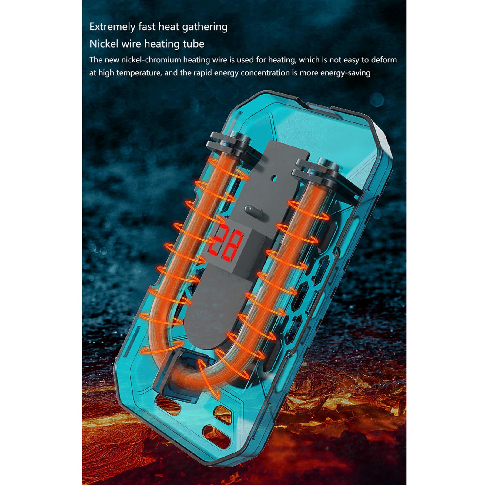 Riscaldatore per Acquario Termostato Automatico Antideflagrante Asta riscaldante per Basso Livello dell'Acqua, Telecomando, 25 W (Telecomando 100 W)