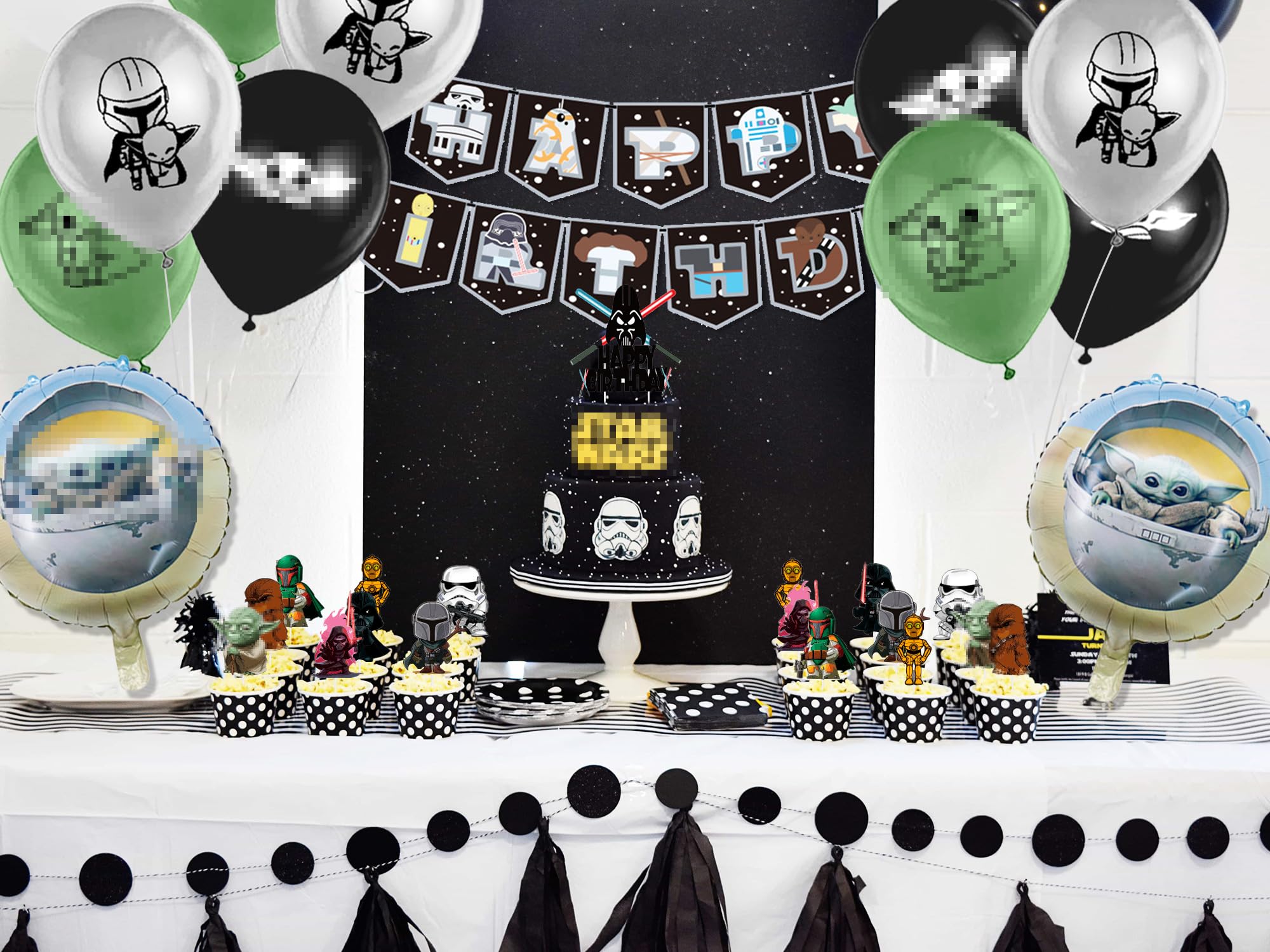 Cartoon Truck BirthdayUMRT Party Supplies, Including Cake Topper, Cupcake Toppers, Banner, Latex - View #4