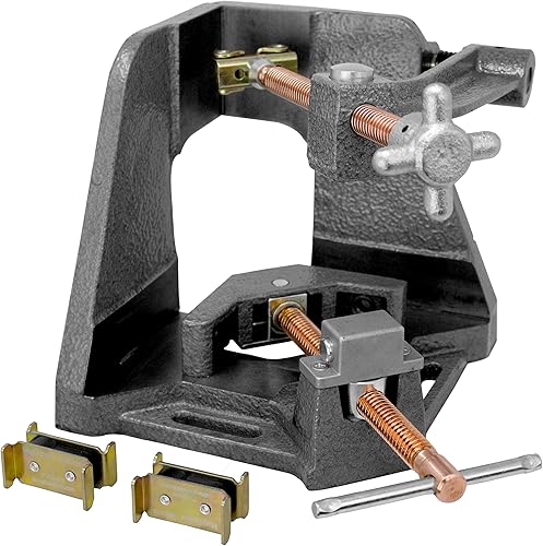 Tornillo de fijación de 3 ejes con tornillo de acción rápida, dos soportes, brazo "Swing Away" con junta de inglete de 4.75 pulgadas, espacio en T