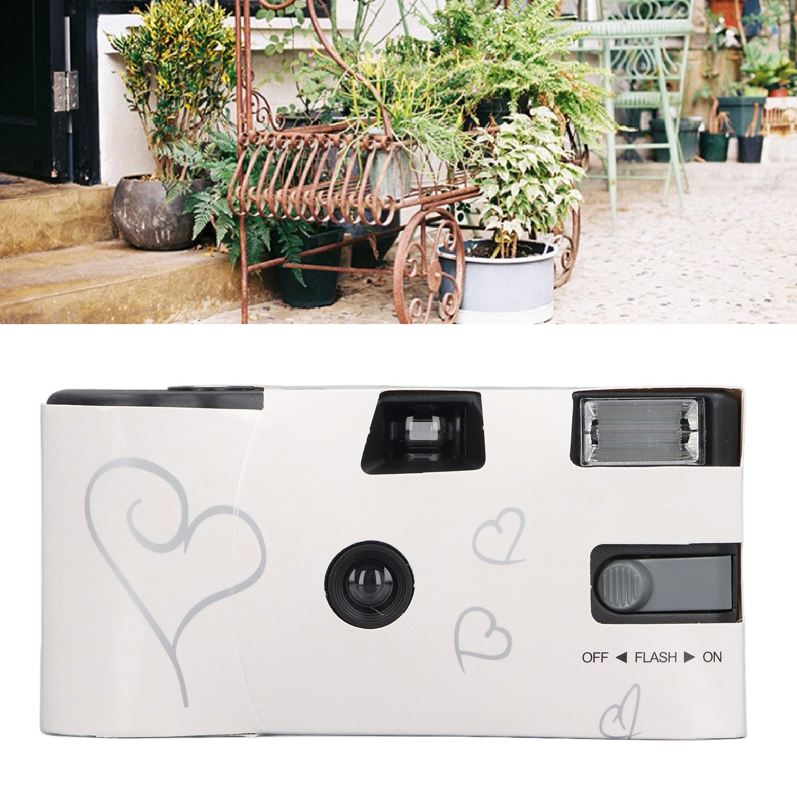 6 stuks wegwerp-camera-bulk voor bruiloft, 35 mm camera voor eenmalig gebruik met flitser wegwerpcamera's eenmalige camera zwart-witte film voor het verzamelen van huwelijksverjaardag reizen kamp