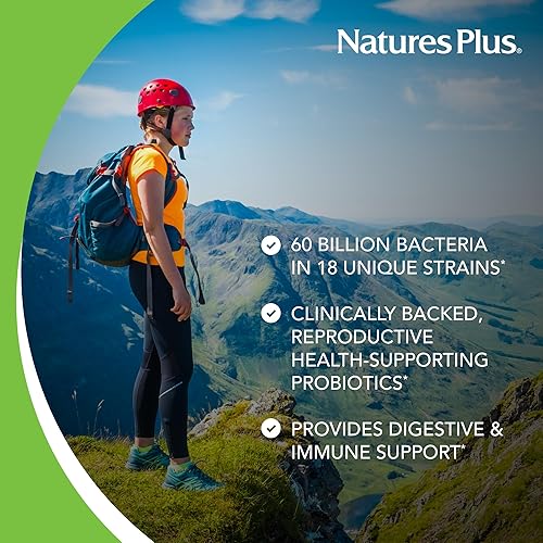 Miniatura 3 de NaturesPlus GI Natural Probiotic Women - 30 cápsulas - Apoyo digestivo e inmunológico, salud del tracto urinario - Incluye arándano - Sin gluten -
