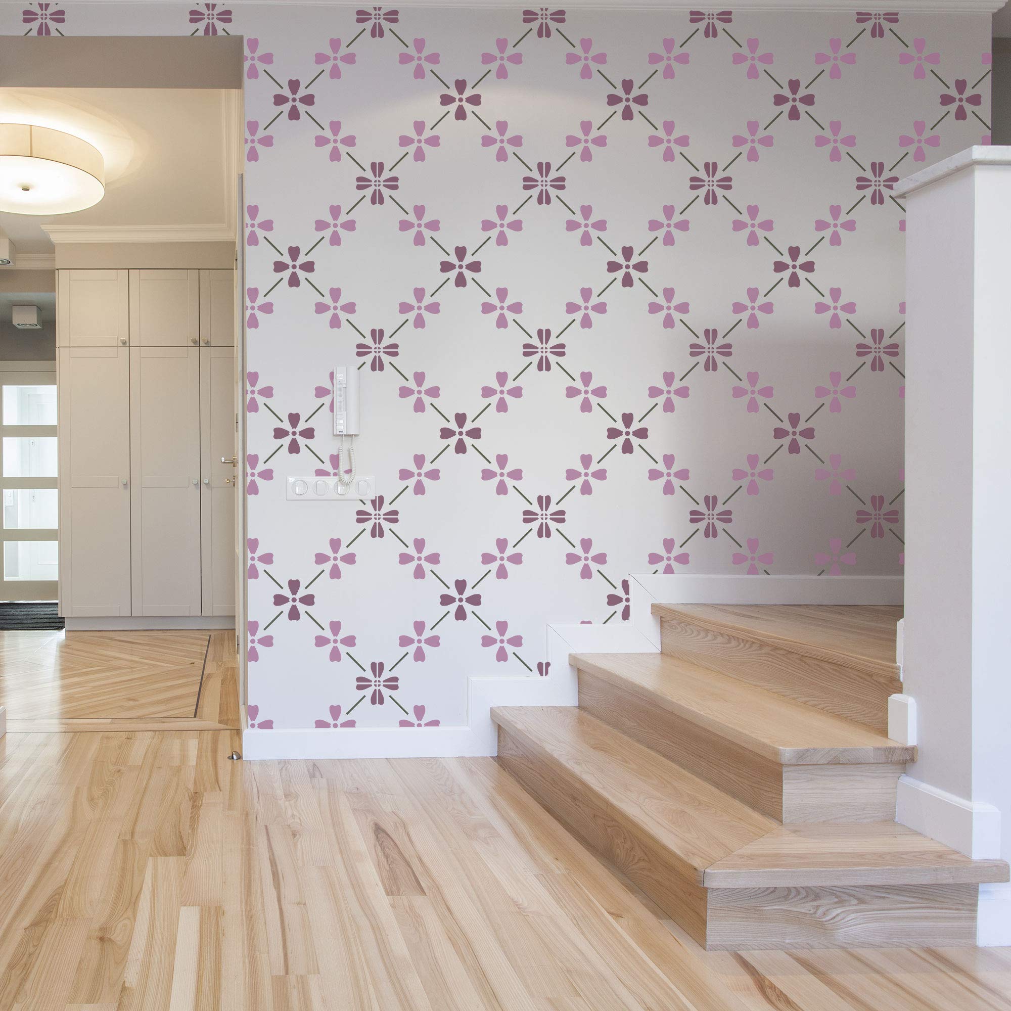 Stencil Diseño Geométrico Marroquí Plantilla Para Pintar Azulejos Nakleo -  Motivo Morisco, 20x20 Cm, Reutilizable Motivo Morisco Floral 20x20cm, image size:2000x2000