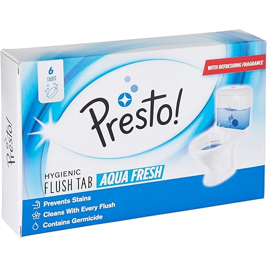 Presto Hygienic Flush Tabs, Aqua Fresh 300g