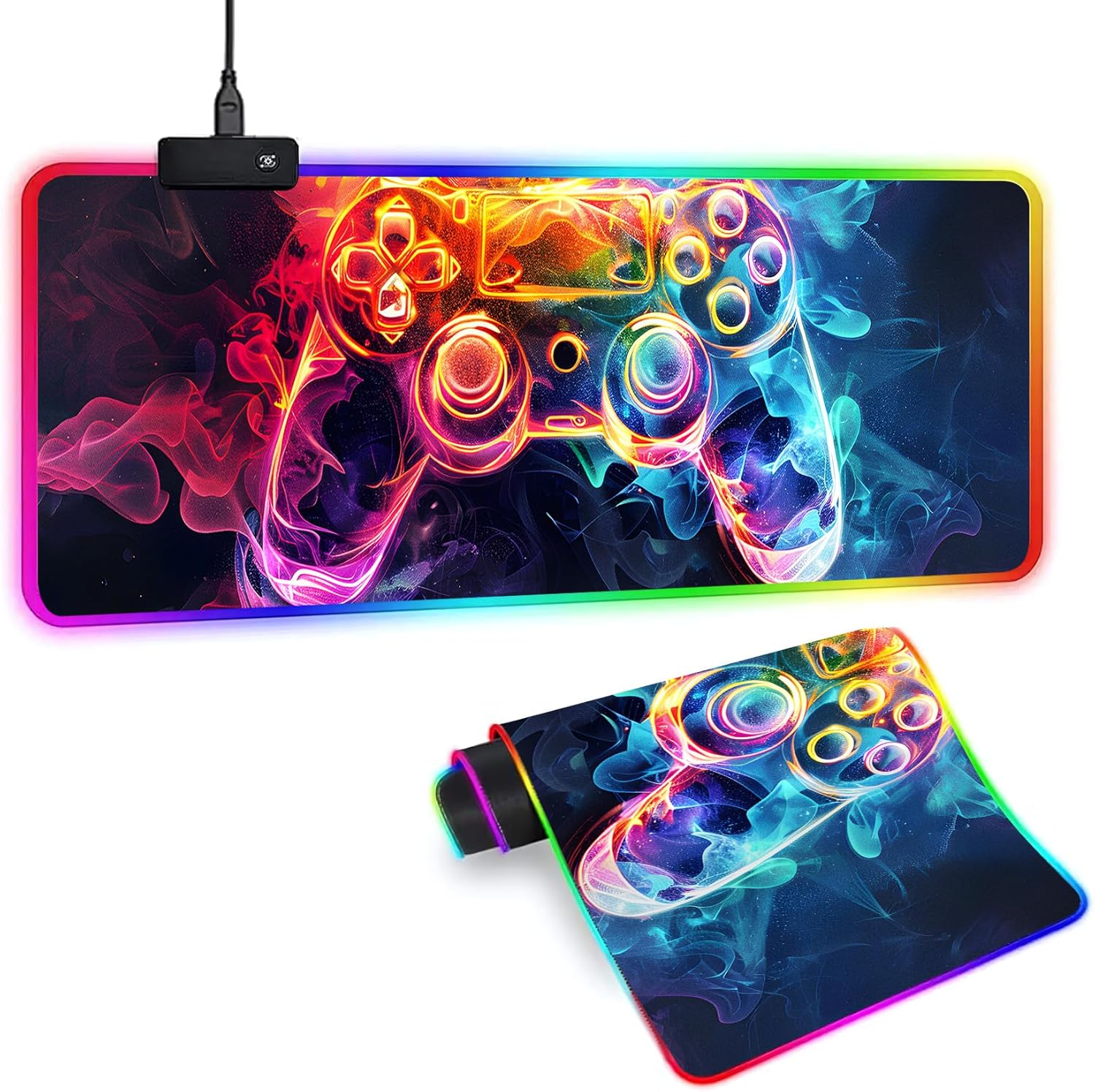 XL RGB Gaming Mouse Pad With 14 Light Modes - Light Up Gamer - View #11