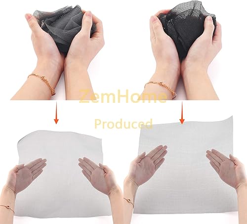 Miniatura 6 de Kit de reparación de pantallas de ventana de fibra de vidrio gris de 59 x 106 pulgadas, kit de repuesto de malla ajustable para ventanas, puertas,