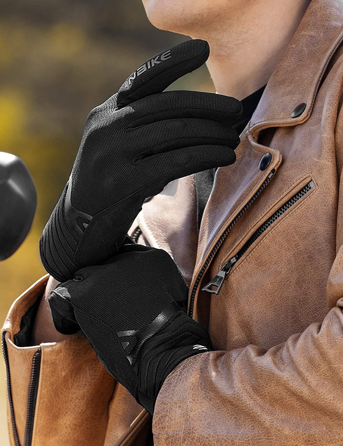 INBIKE Guanti da Moto Uomo Estivi CE 1 KP Omologati Guanti Moto Donna Impermeabili per ATV BMX MTB Bicicletta, Scooter, Arrampicata, Motocross Unisex