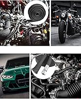 Vista 6 de Protector Térmico de Alambre Automotriz Funda Protectora Térmica Protector Térmico para Línea de Combustible Cubierta Protectora de Manguera Auto