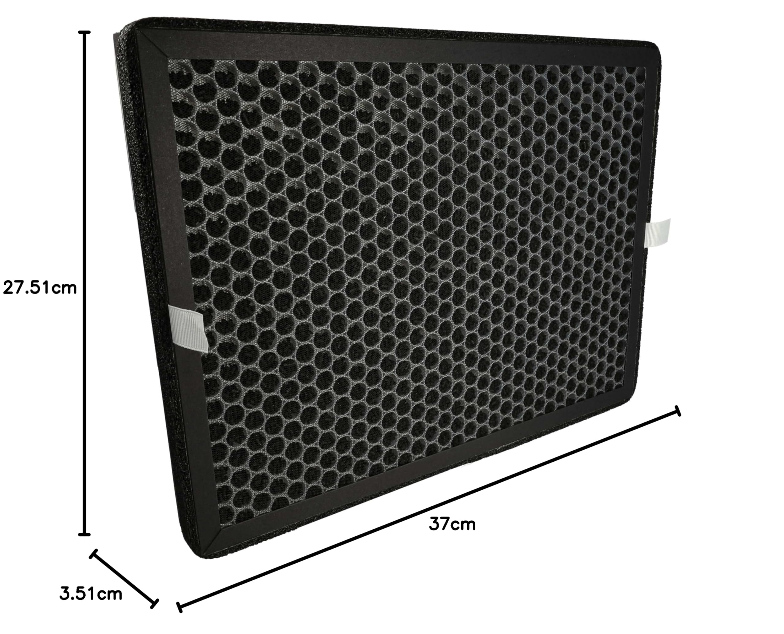 vhbw 2x Filtro de aire compatible con Rowenta Pure Air Genius PU3080, Genius PU3080F0 purificador - Filtro combi carbón activo + Allergy+