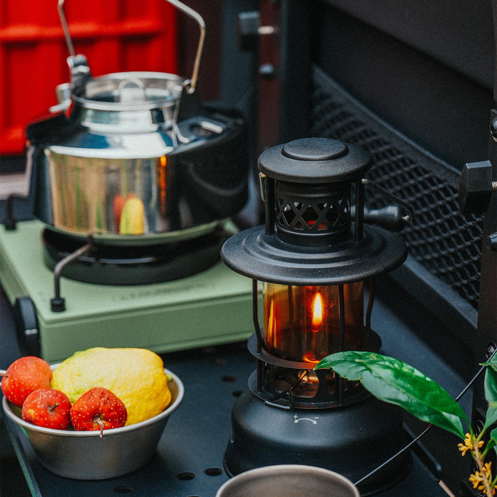 Fire-Maple Vintage Petroleumlampe 400 ml – Retro Camping Laterne aus Metall, tragbare Outdoor Öllampe für Bushcraft, Garten & Notfallbeleuchtung (Petroleum nicht enthalten) | Kaltgewalzter Stahl & Glas, Vintage Ästhetik, Kapazität: 13,5 fl.oz, Gewicht: 50