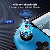 Vista 2 de NexiGo Hall Effect Gripcon (No Drift, No Deadzone) with Hall Sensing Joystick for Nintendo Switch/Switch OLED, Ergonomic Handheld Mode, 6-Axis Gyro