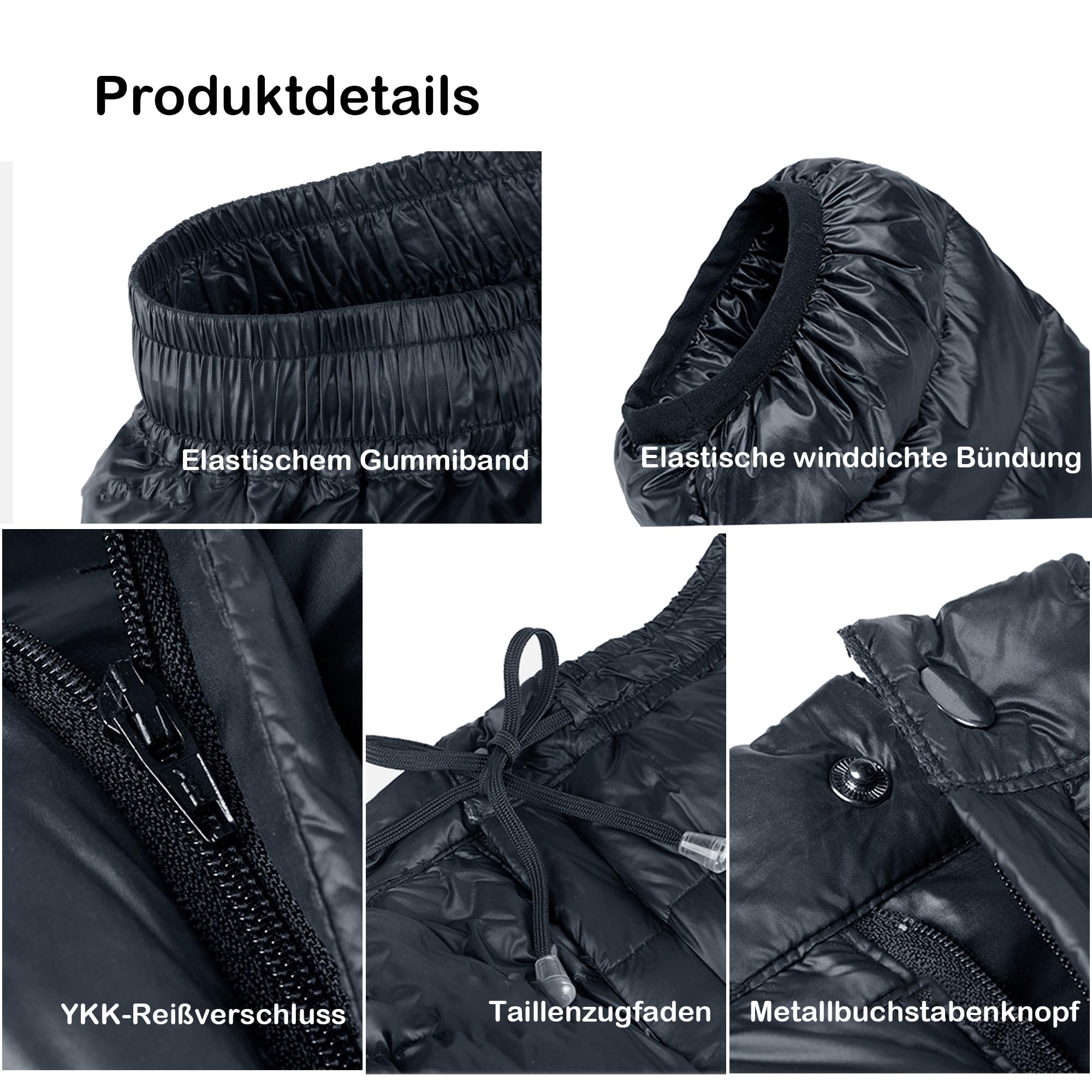 Naturehike Ultraleichte Daunenhose, Gefüllt 90% 750 FPweißer Entenflaum, Geruchs- und fremdstofffrei,Wasserdicht und Winddicht Schneehose, Thermohose Winter für Camping, Bergsteigen