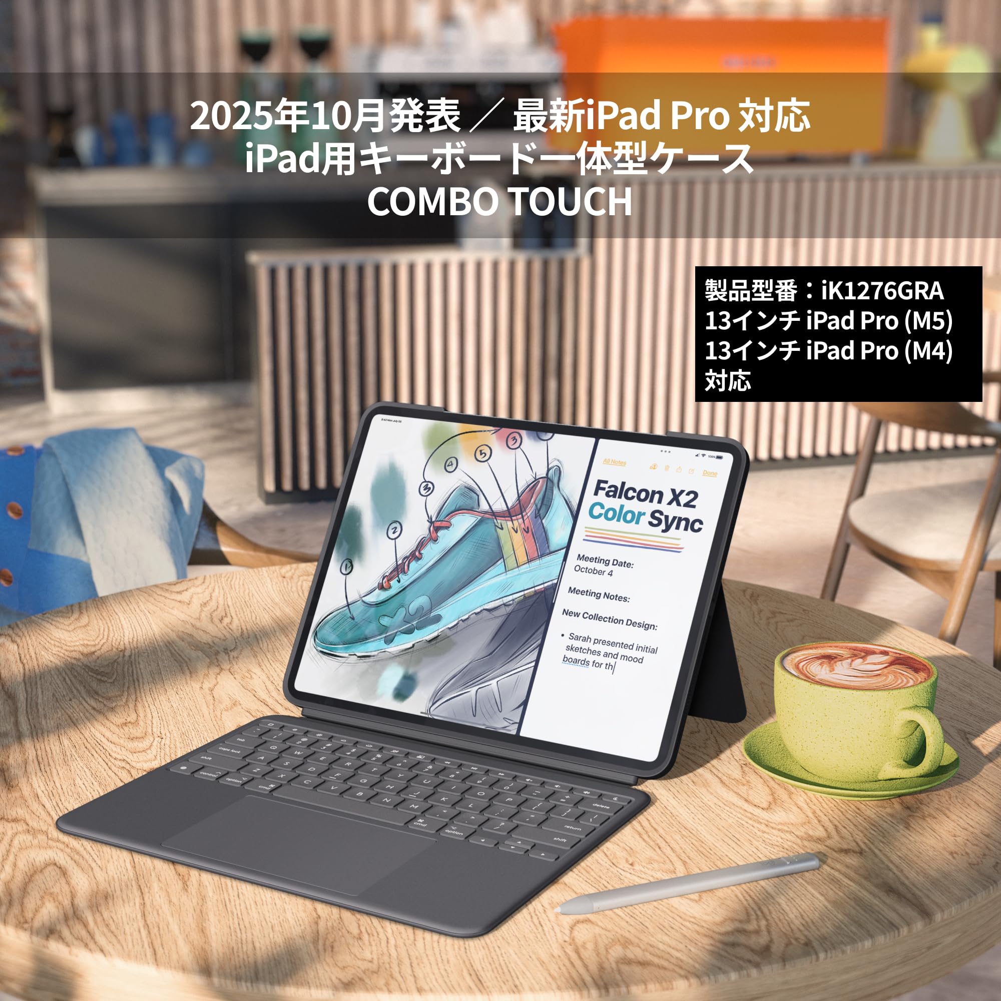 Amazon.co.jp: Logitech Combo Touch iPad Pro 13-inch M4 iK1276GRA