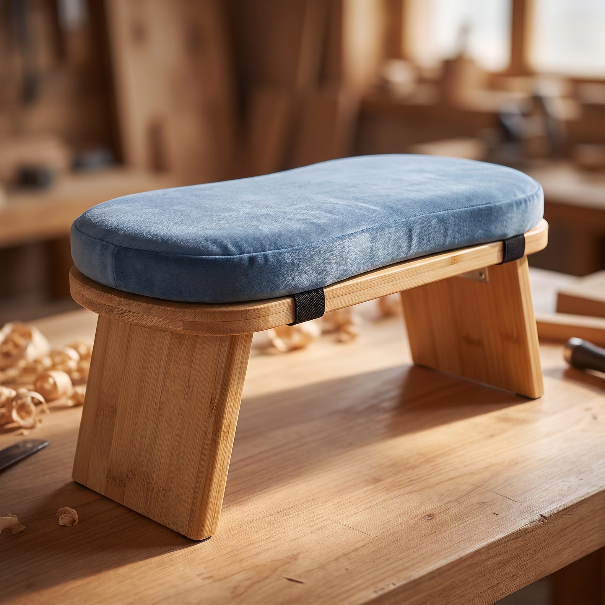 Gatuida Klappbare Meditationsbank, hölzerner Seiza-Kniehocker