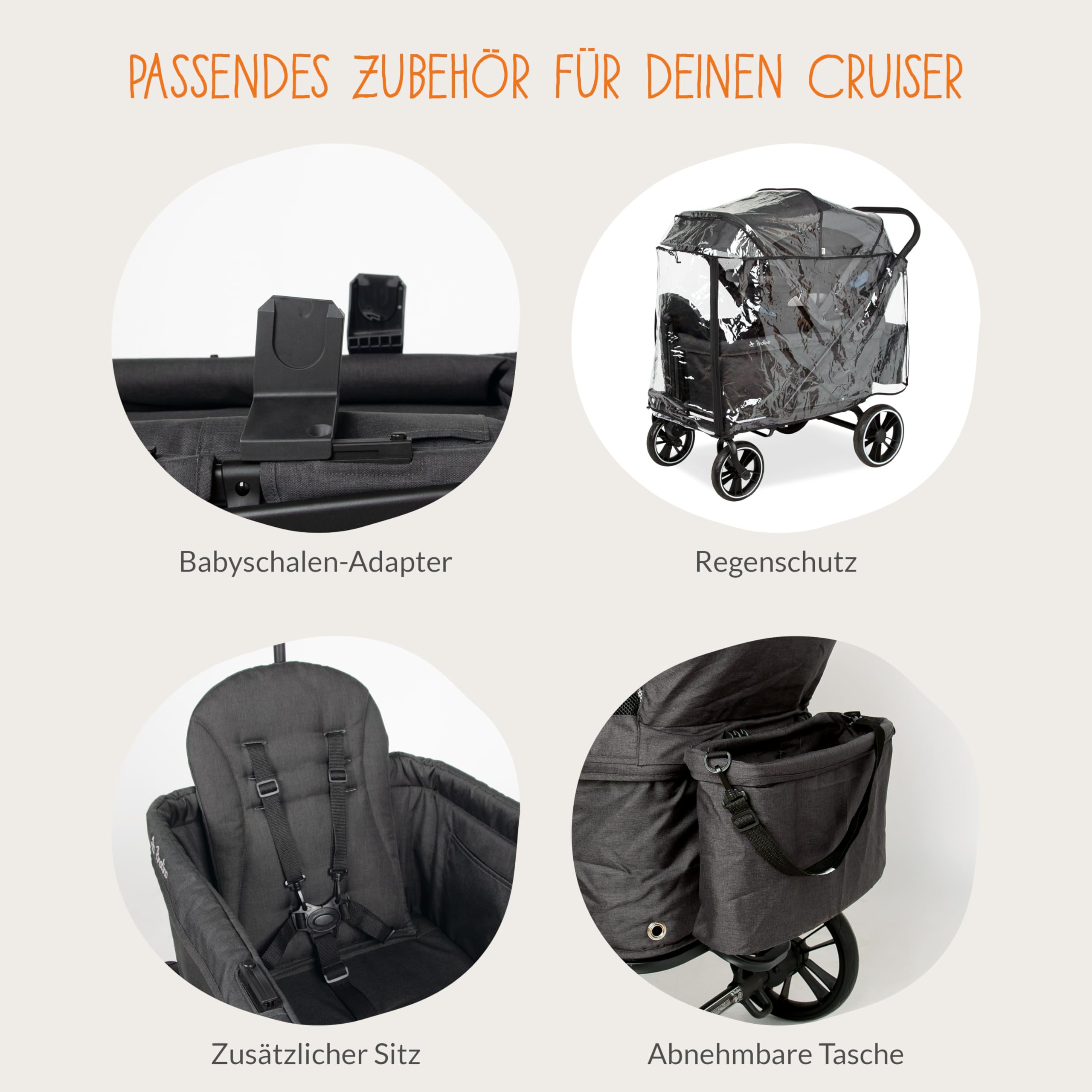 Rain cover for folding handcart 'Cruiser'