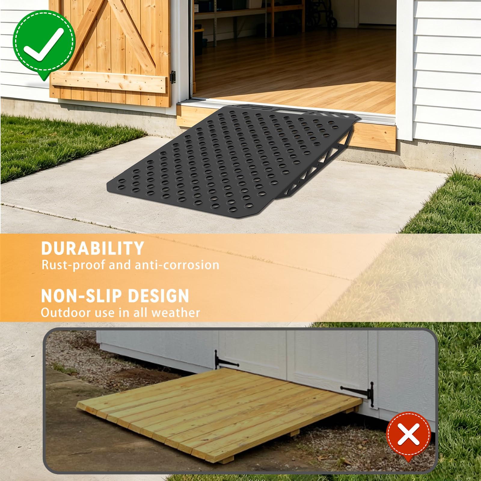 Heavy-Duty Shed Ramps for Lawnmowers -4