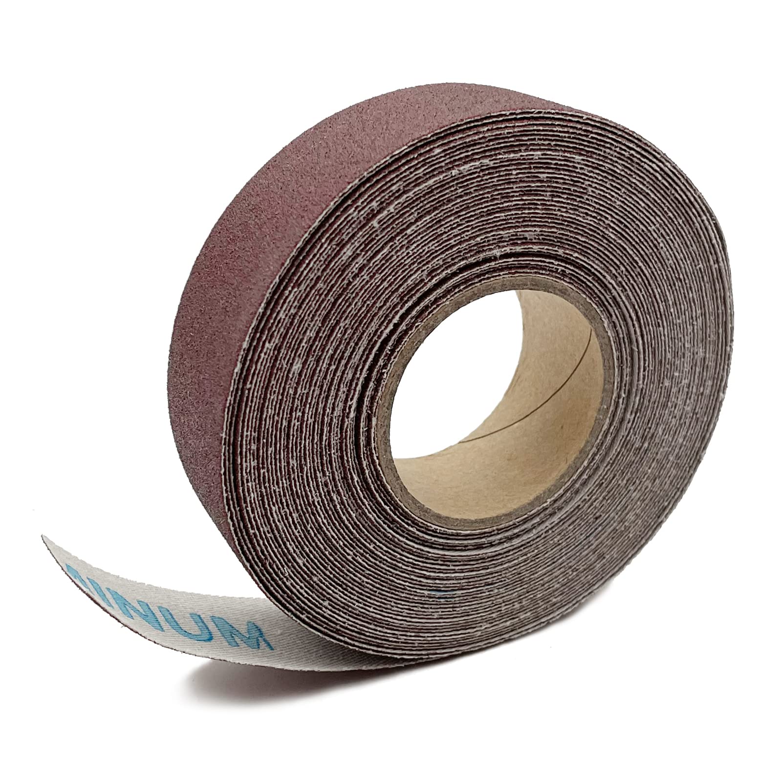 120 Grit Sandpaper Roll Emery Cloth Roll 2.5cmx8m Aluminium Oxide Abrasive Sandpaper Roll for Wood Finishing Furniture Metal Sanding Automotive Polishing