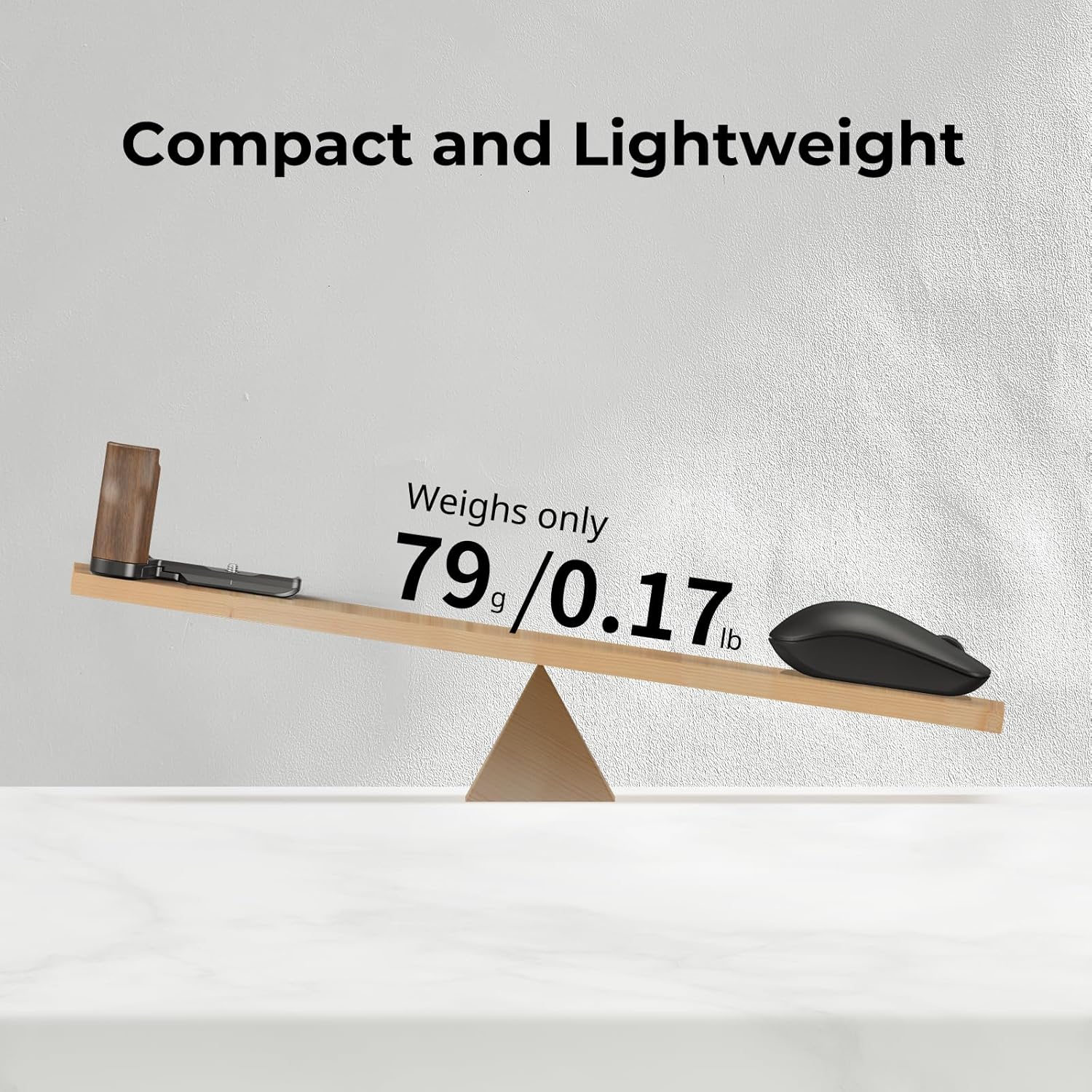 SMALLRIG ZV-E10 II L-Shape Plate with Wooden Handle, Handgrip for Sony ZV-E10 II, Built-in Quick Release Plate for Arca, 1/4"-20 Holes - 4864 - Image 7