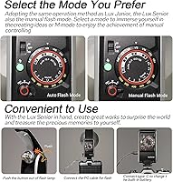 Vista 4 de Godox Lux Senior Retro Camera Flash,3.7V/1700mAh batería recargable, GN14 6000K ± 200K 1.102 in de longitud focal, flash automático/manual, flash