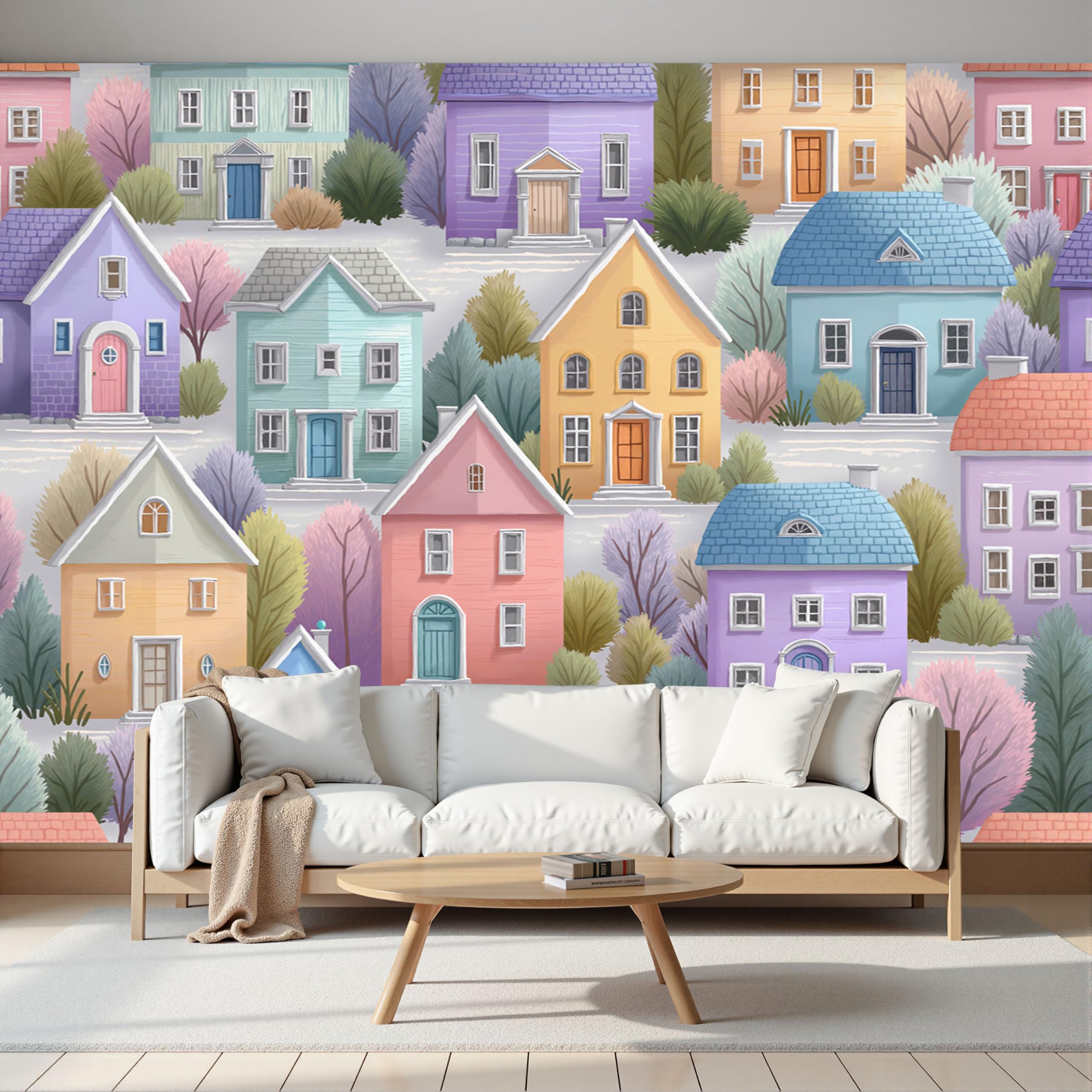 Papier peint La Petite Maison dans la prairie pour chambre enfant chaleureuse