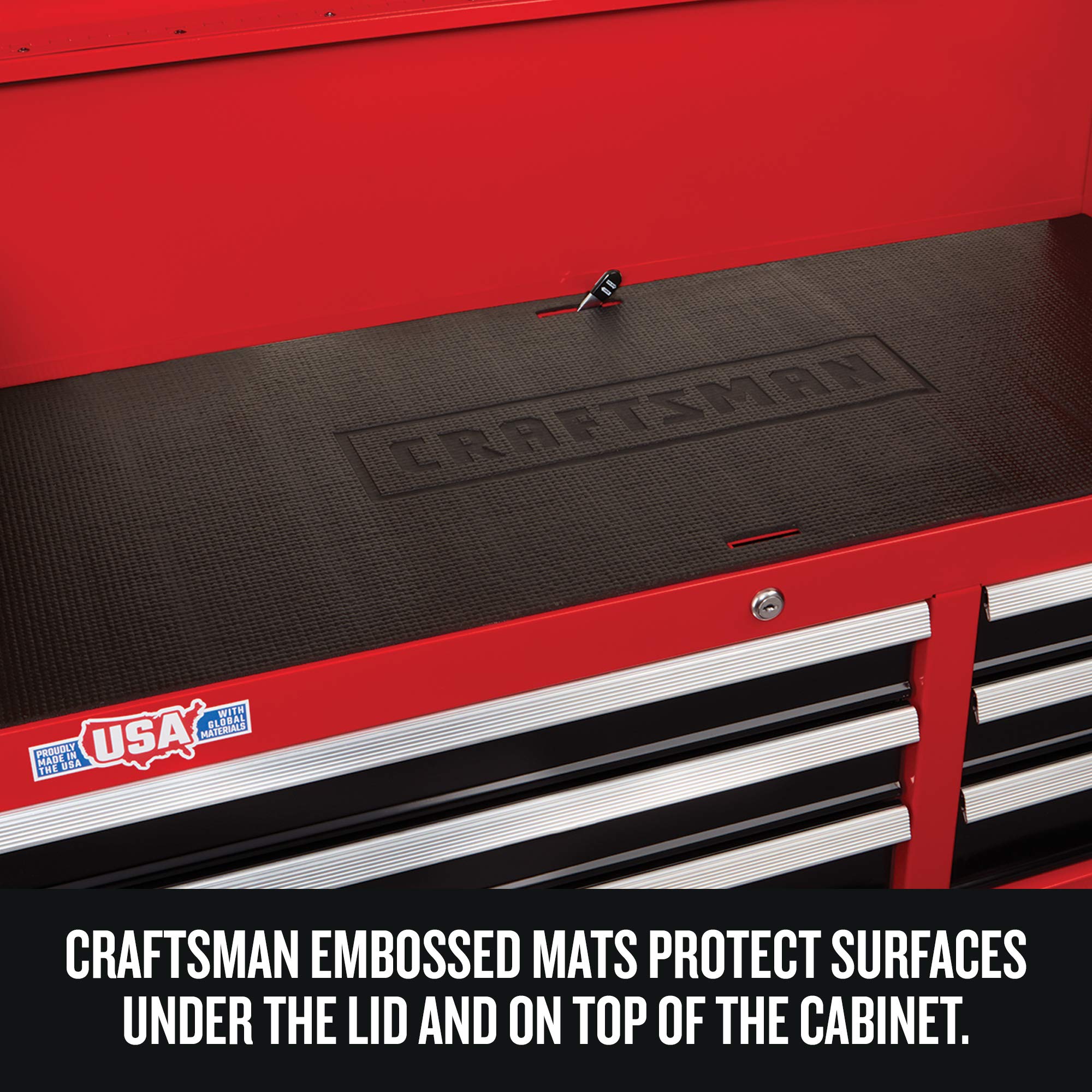 CRAFTSMAN Tool Chest with Drawer Liner Roll/Tray Set, 26Inch, 4 Drawer