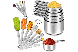Stainless Steel Nesting Measuring Cups and Spoons