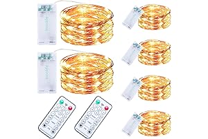 innolife 6 Pack LED Fairy String Lights: Remote-Controlled Lighting Magic