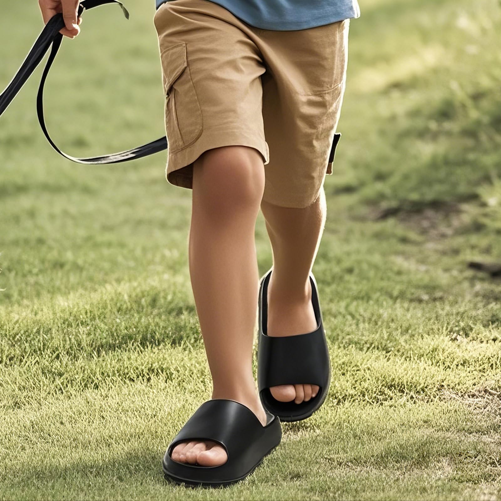 Ciabatte Bambini Antiscivolo in EVA, Pantofole Comode Mare Piscina, Sandali Leggeri per Bambino e Bambina, Scarpe da Bagno per Interno Esterno, Ideali per Casa e Spiaggia