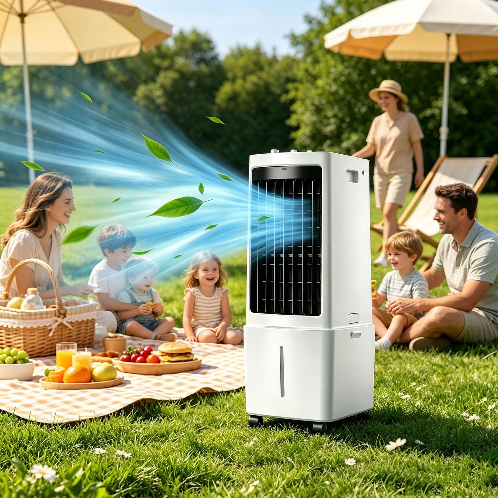 Aire acondicionado portátil para enfriar habitaciones calientes con temporizador de 7.5h