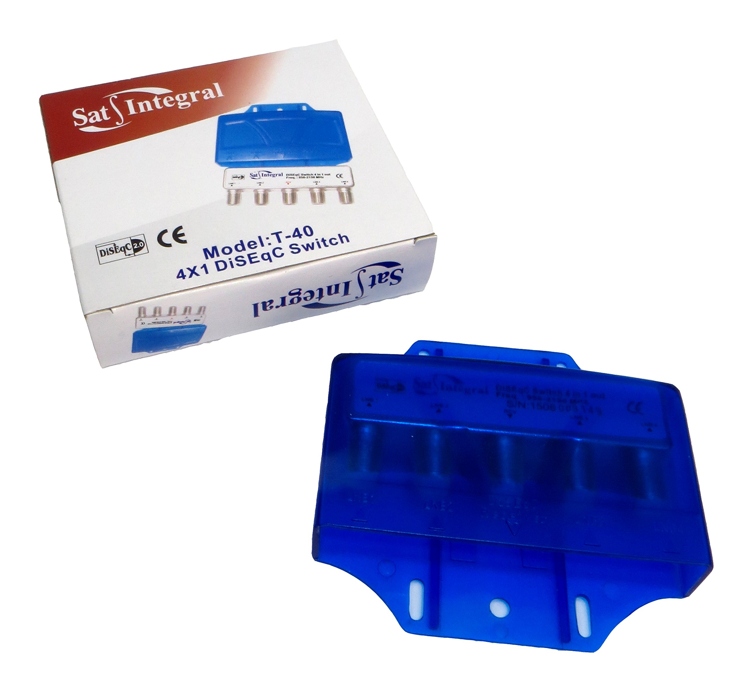 Conmutador DiSEqC 4x1 (con Cubierta plástica)
