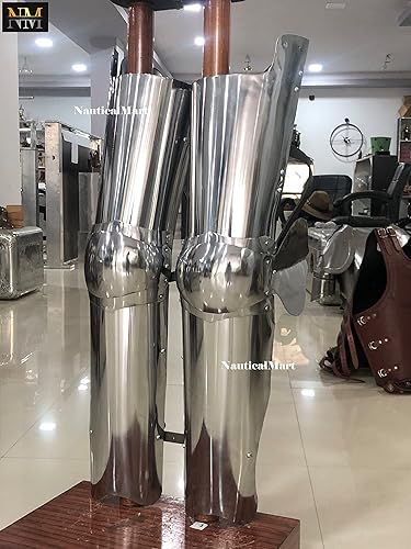 Miniatura 5 de NauticalMart Disfraz de caballero medieval de armadura de pierna completa de acero