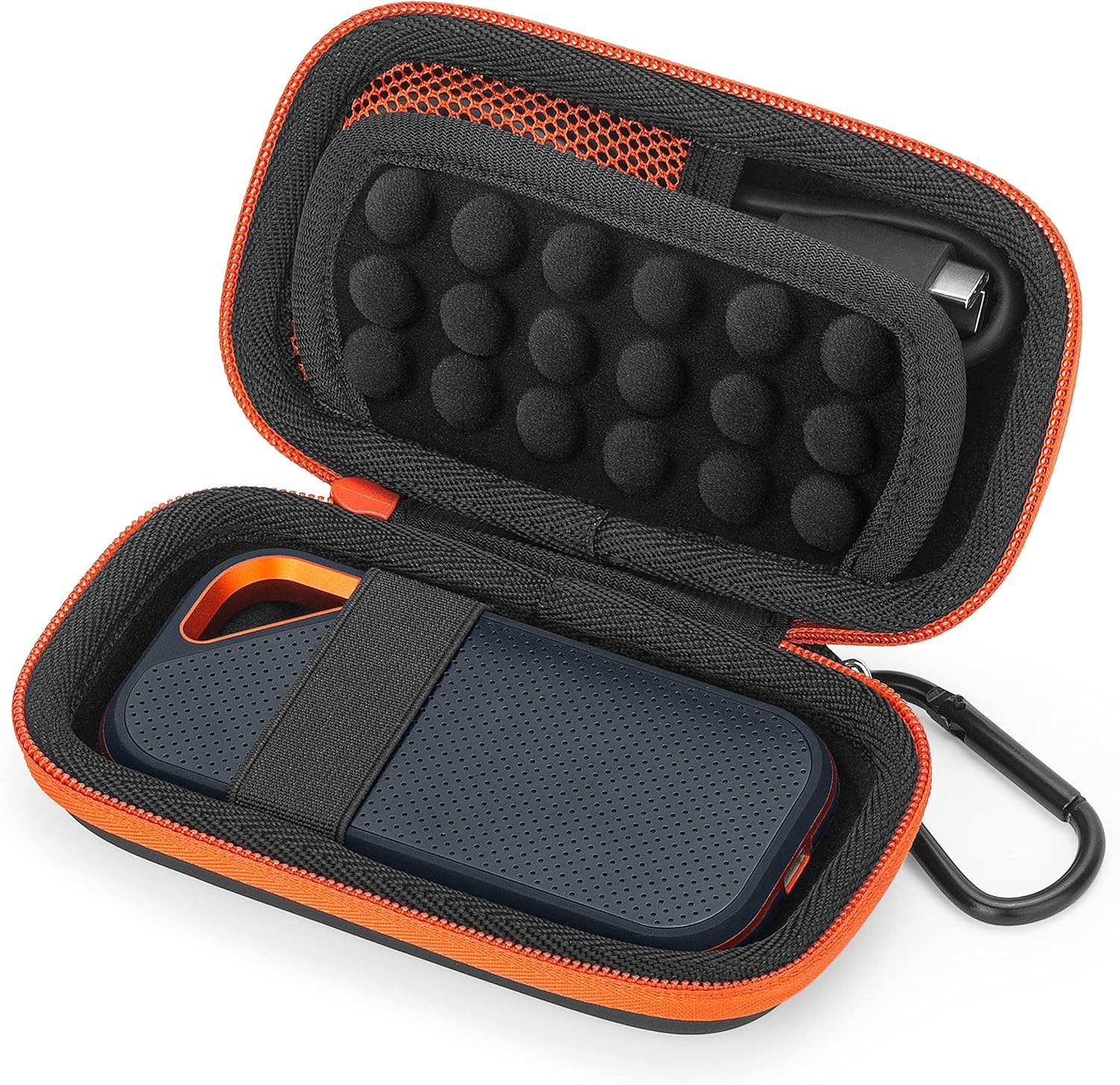 YINKE Custodia per SanDisk Extreme/Pro, Crucial BX500/X8, WD My Passport Portable SSD, Houssee Cover rigida EVA Custodia protettiva per il trasporto