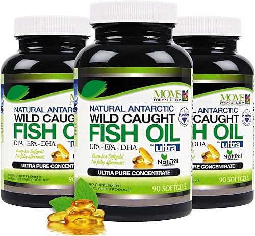 Paquete de 3 aceite de pescado natural capturado en la naturaleza DPA Omega 3 DPA-EPA-DHA Suplemento de aceite de pescado de 2,900 miligramos -