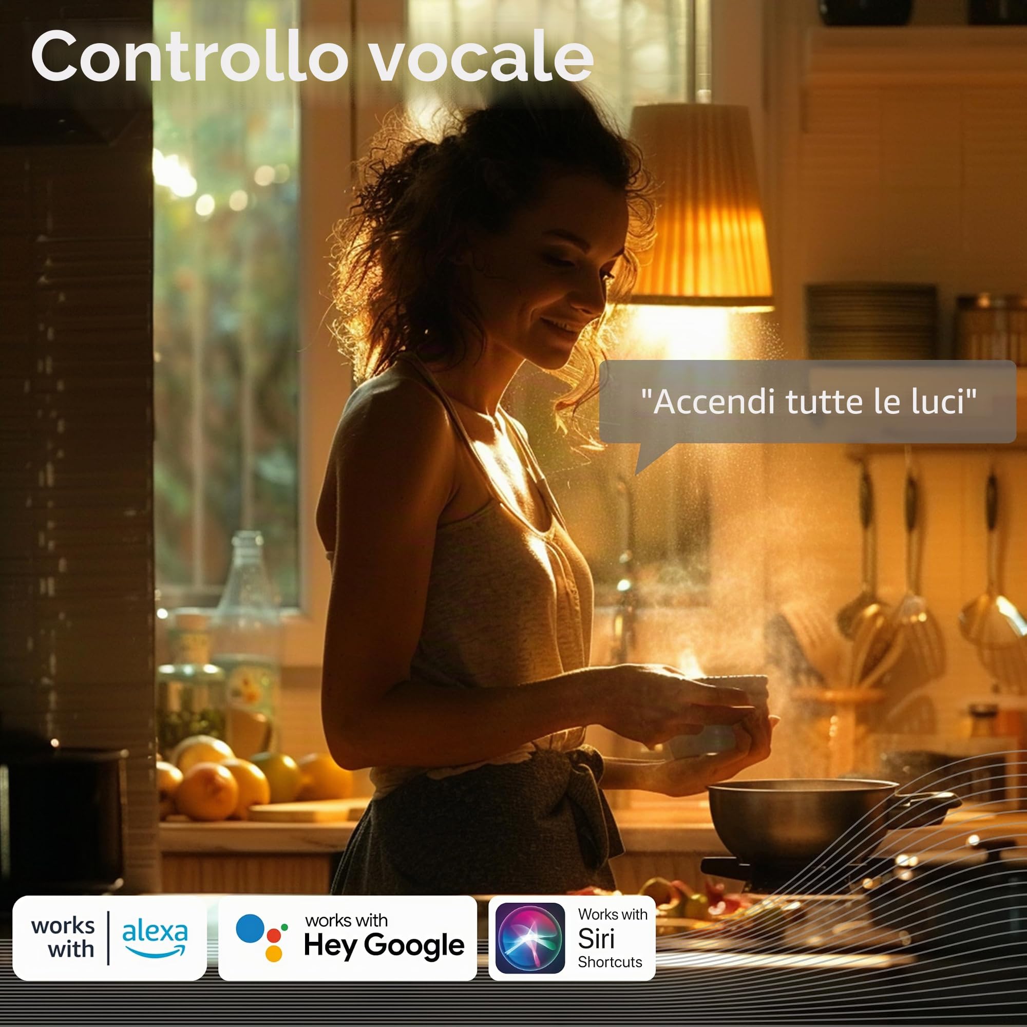 CALEX Faretto LED Smart, GU10, PAR16, colori RGB & luce da fredda a calda, Dimmerabile, controllo app Wi-Fi & vocale, Confezione da 5 | Regola la temperatura di luce da fredda a calda, con controllo vocale tramite Alexa, Google Home o Siri