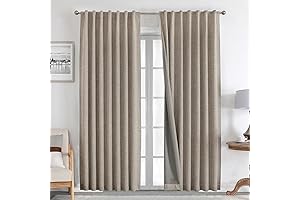 Joydeco Natural Linen Curtains 2 Panel Set: Ultimate Blackout and Style for Your Home