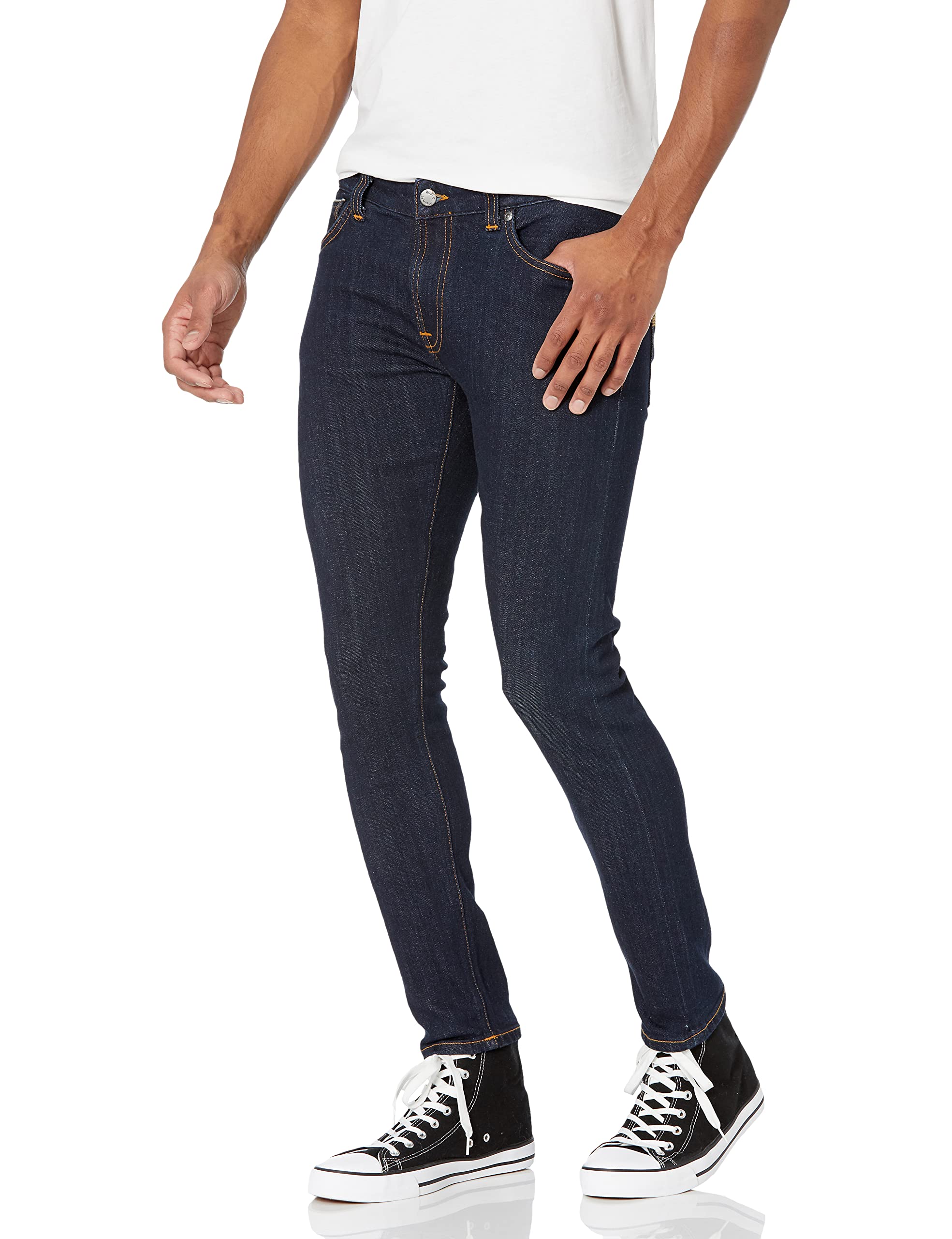 Nudie Jeans Men's Skinny Lin Rinse Selvage Str