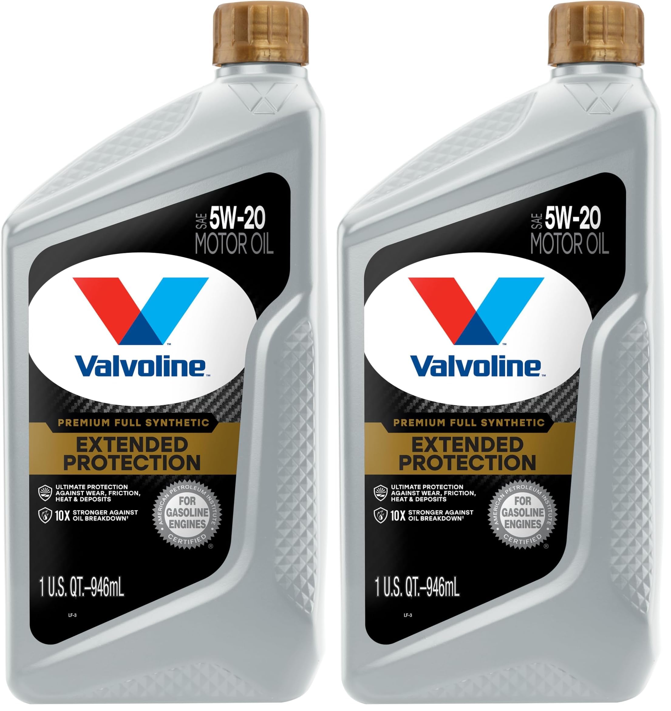 Extended Protection 5W-20 Full Synthetic Motor Oil 1 Quart (Pack of 2)