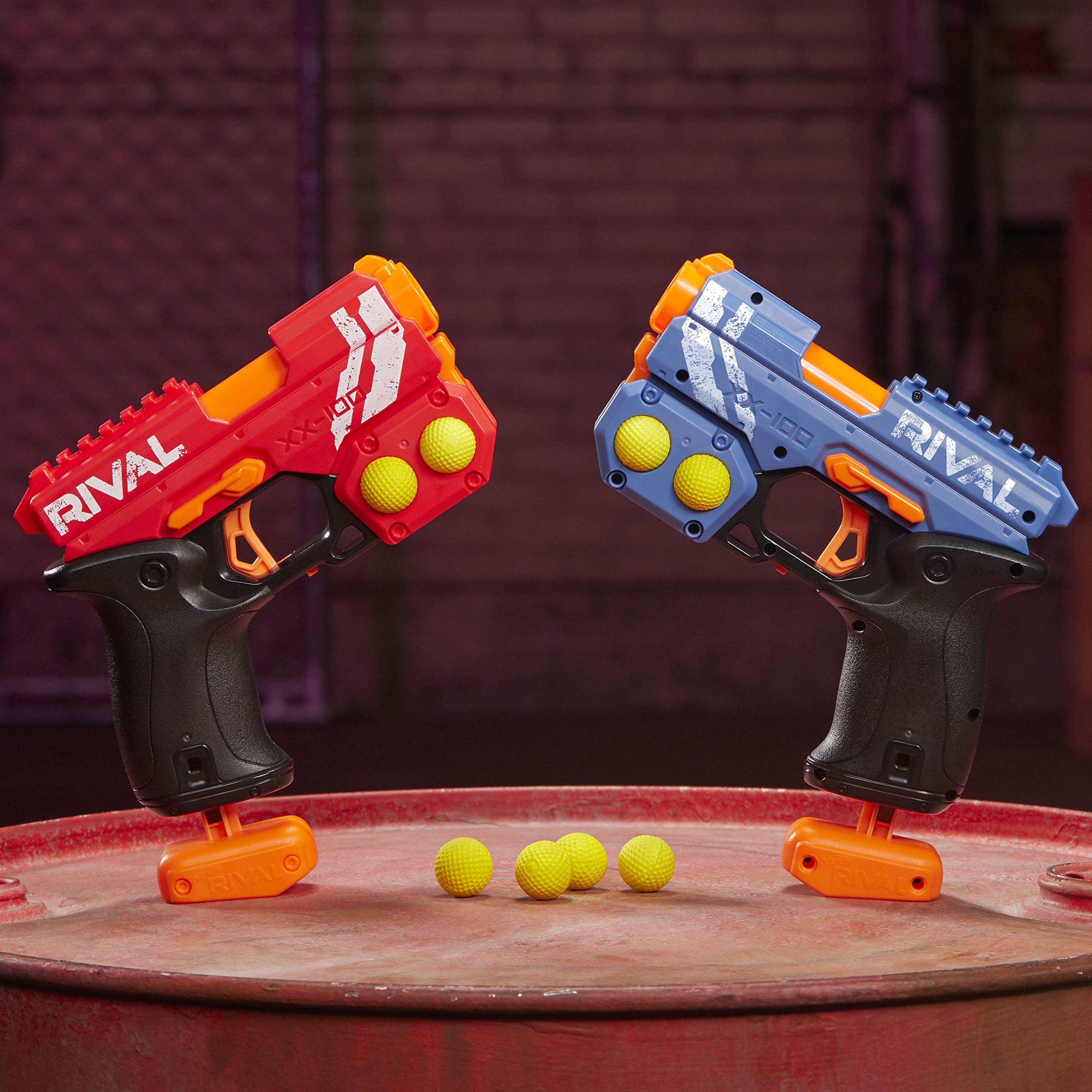 Nerf Rival Clash Pack Includes 2 Nerf Rival Blasters and 8 Official