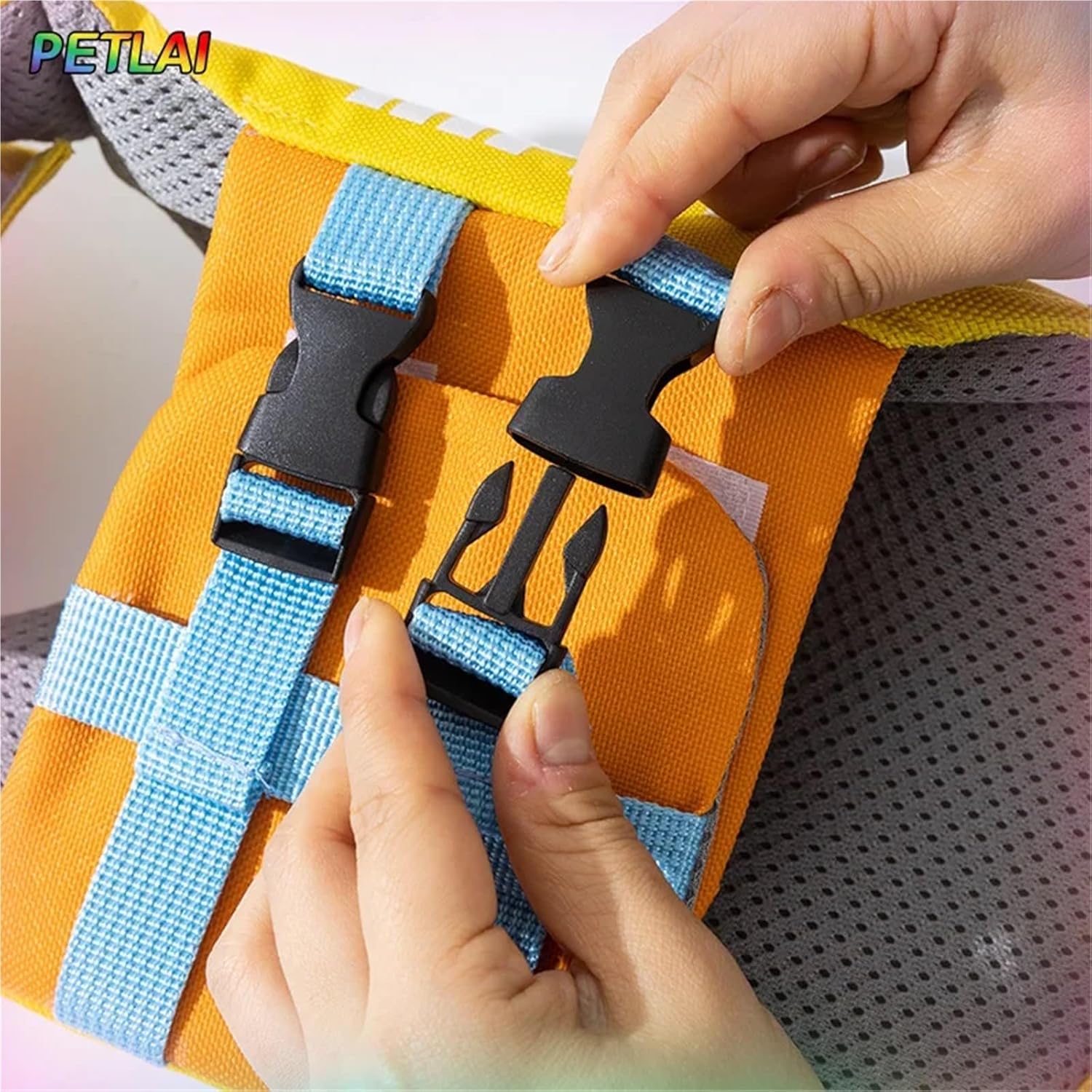 Dog Life Jacket Dog Life Jacket Vest Pet Spliced ​​Life Jacket Summer Swimming Wading Super Buoyancy Dog Swimsuit Small Medium Large Size Pet Portable Life Jacket Dopamine Yellow and Purple(Yellow,S)