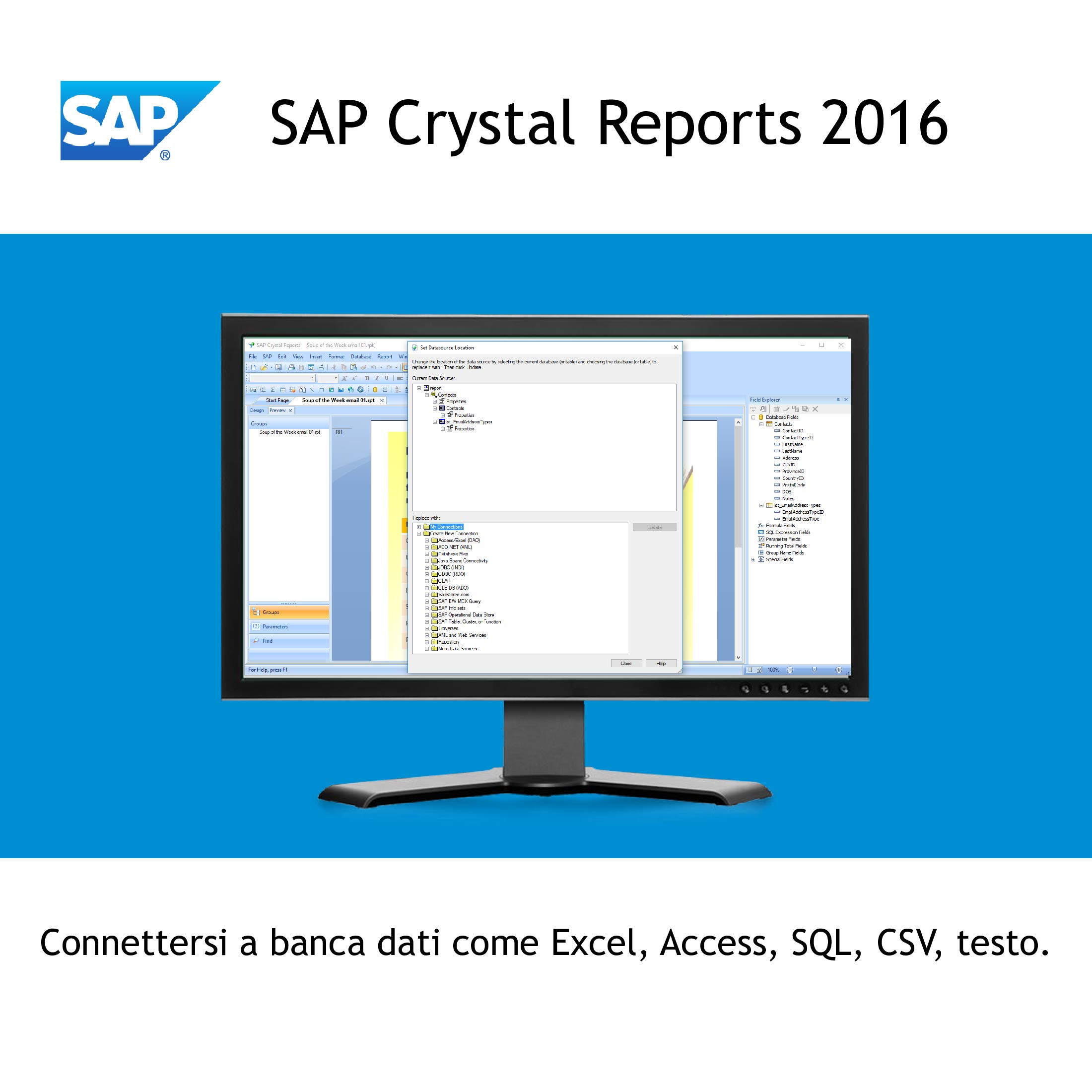 SAP Crystal Reports 2016 Reporting software [32 Bit] [PC Download]